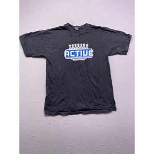 Active Ride Shop T-Shirt Cotton Black Large Mens